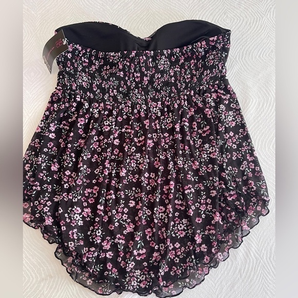 No Boundaries Juniors Mesh Tube Top, Size Large - Picture 4 of 9